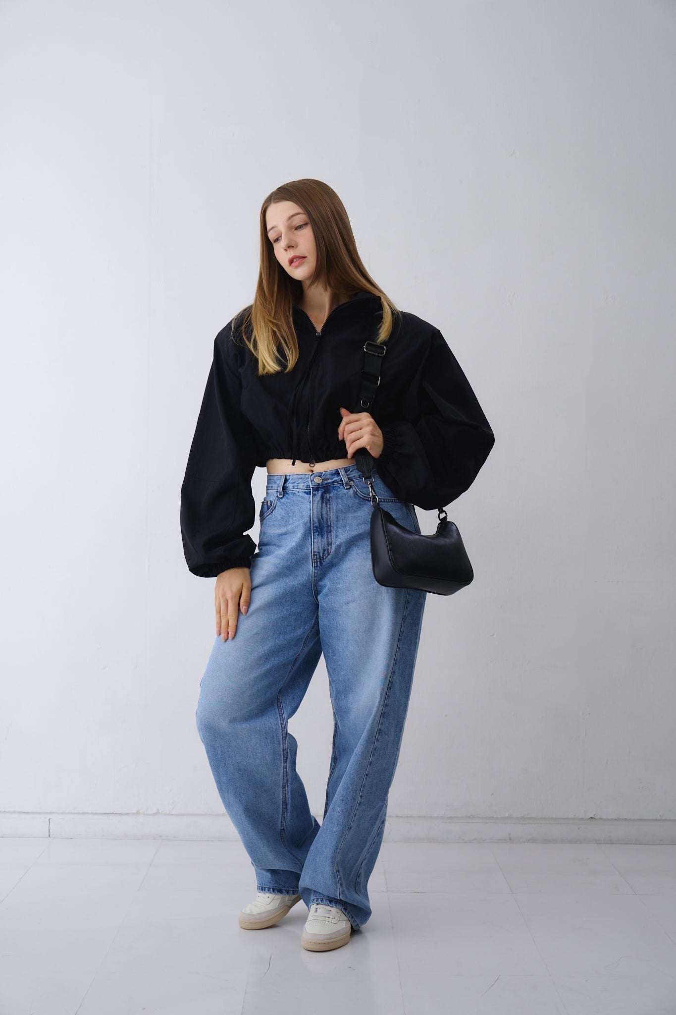 ブラックショートブルゾン – DALI GOAT