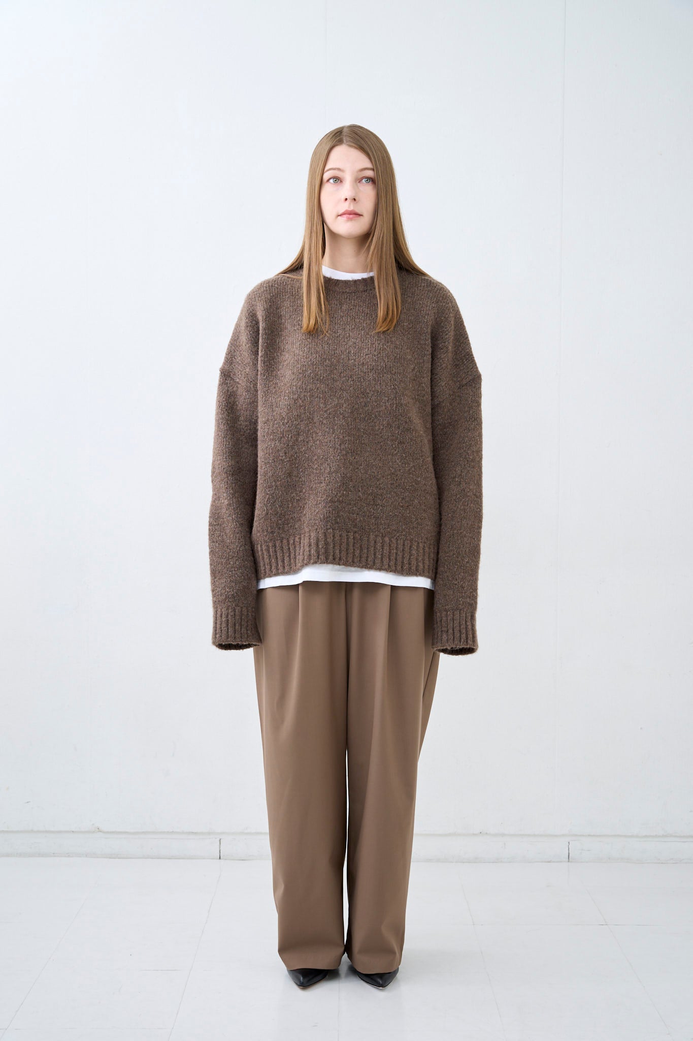 クルーネックオーバースリーブニット – DALI GOAT