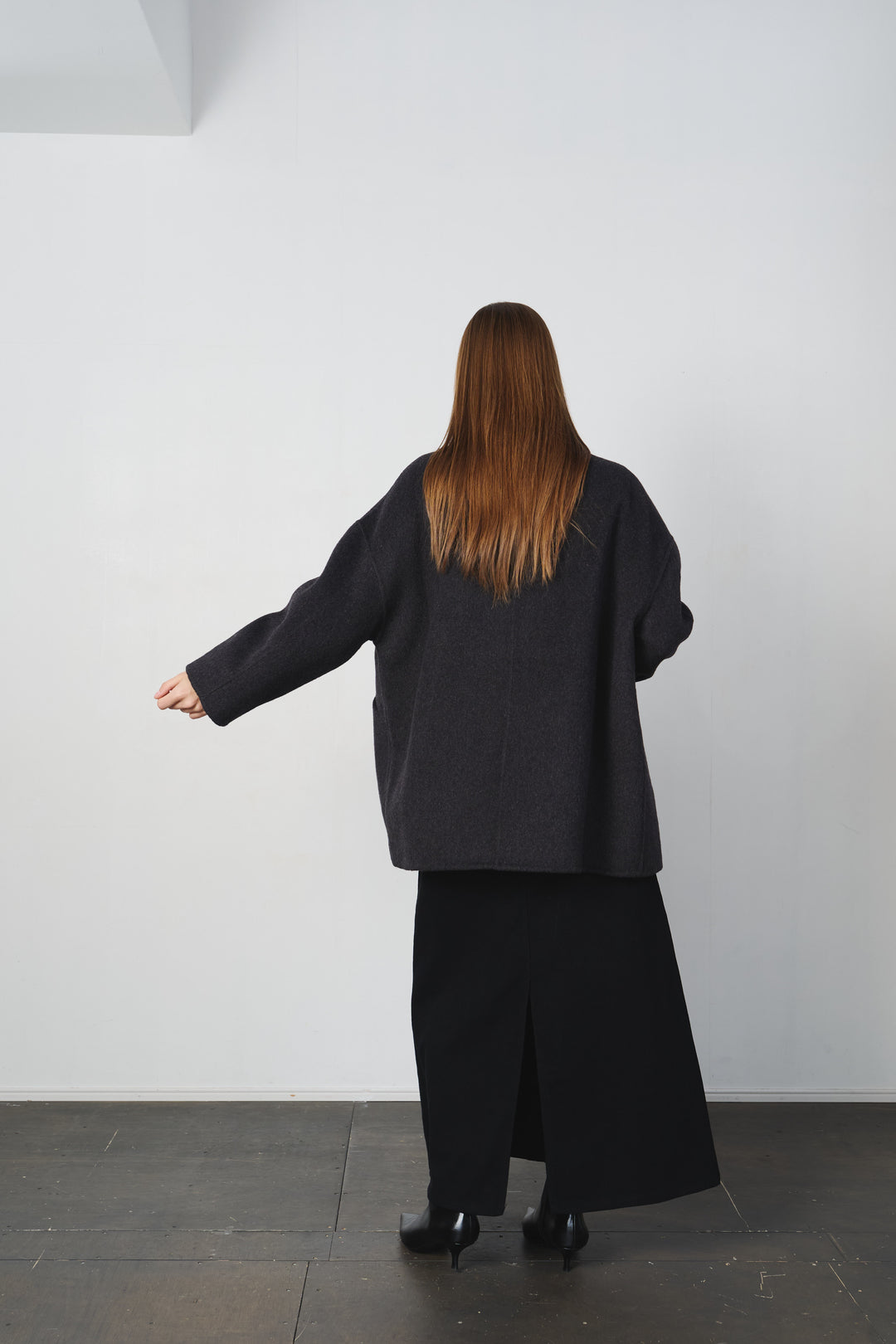 ウールハーフコート