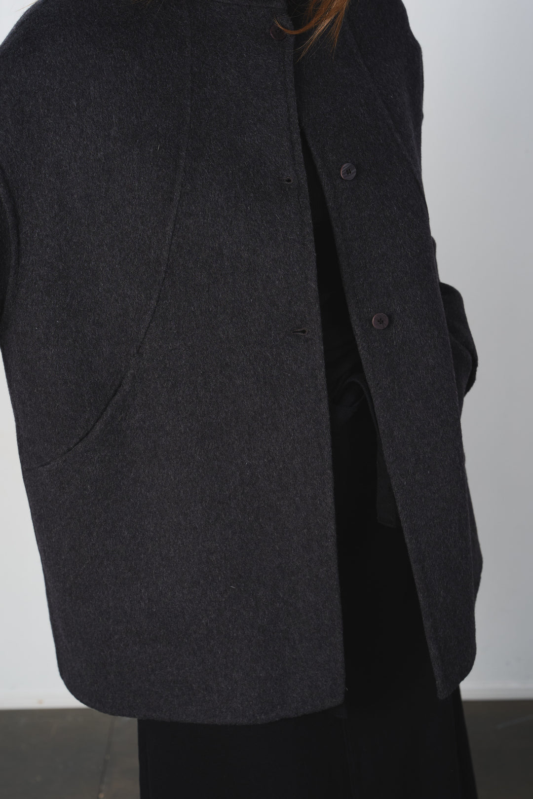 ウールハーフコート