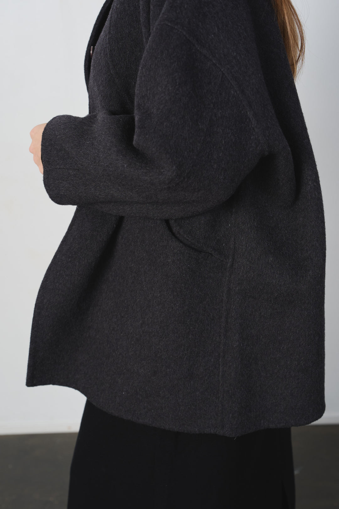 ウールハーフコート