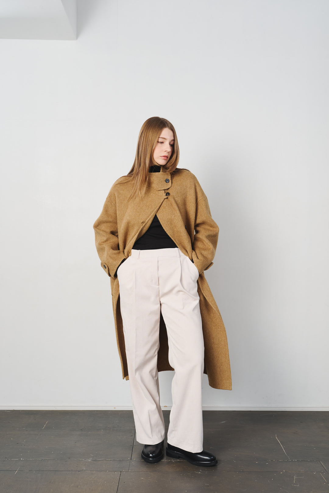 コーデュロイタックデザインパンツ