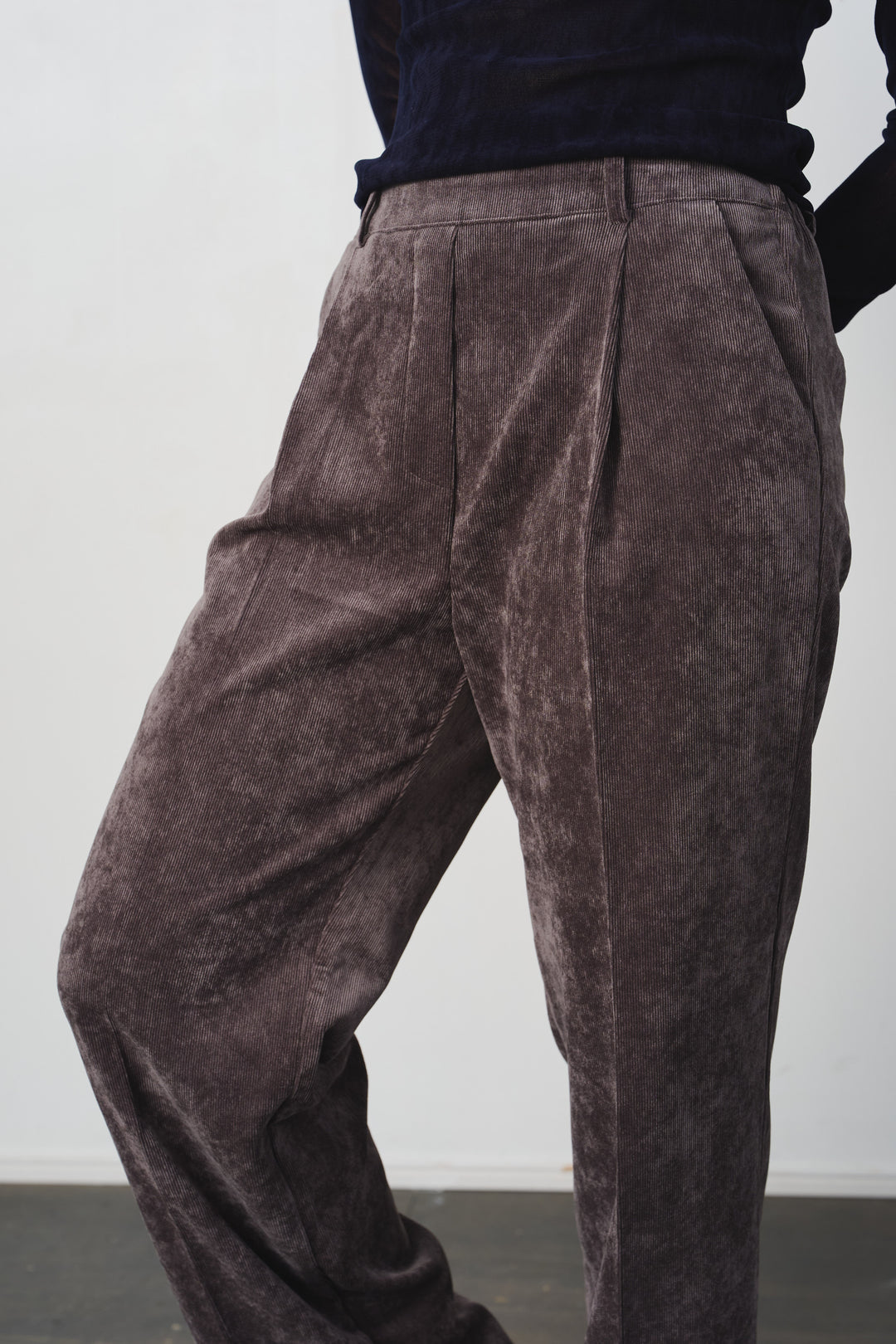 コーデュロイタックデザインパンツ