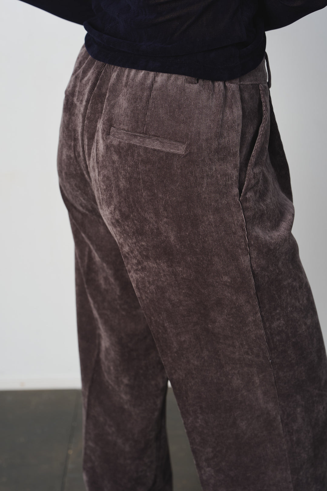 コーデュロイタックデザインパンツ