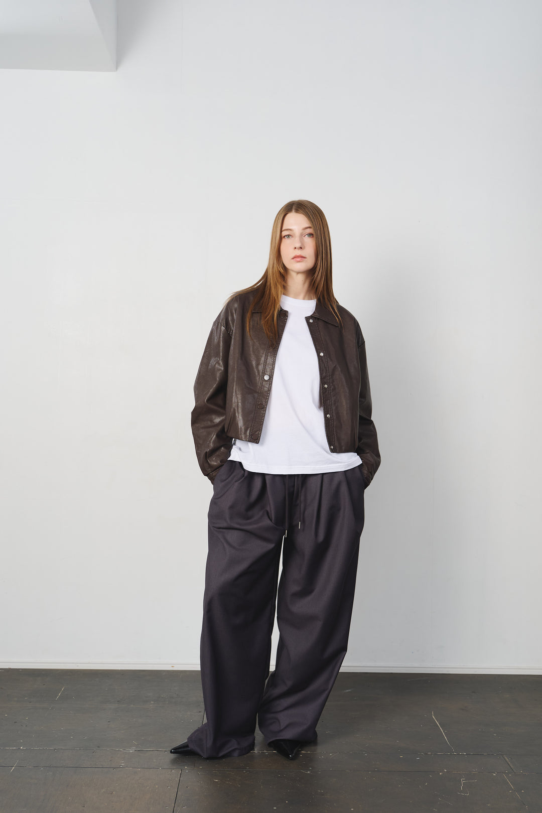 フェイクレザージャケット